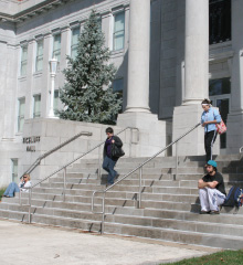 Front steps of Siceluff Hall